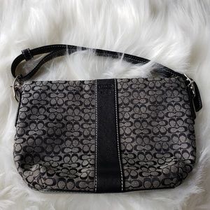 Authentic COACH Signature Leather Handbag Purse - Y2K